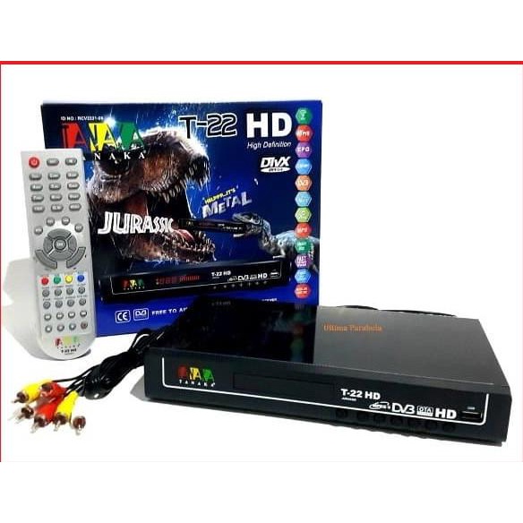 JUAL Tanaka Receiver Parabola T-22 Jurassic K5S Mpeg4 Full HD Suport USB Wi