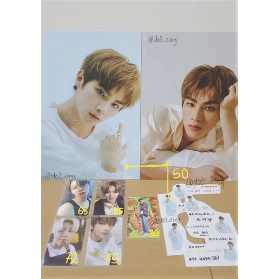 [REPRICED] PC Yuta Jeno Haechan Xiaojun Jaemin Postcard sg21 season greeting regulate ace AR clip ca