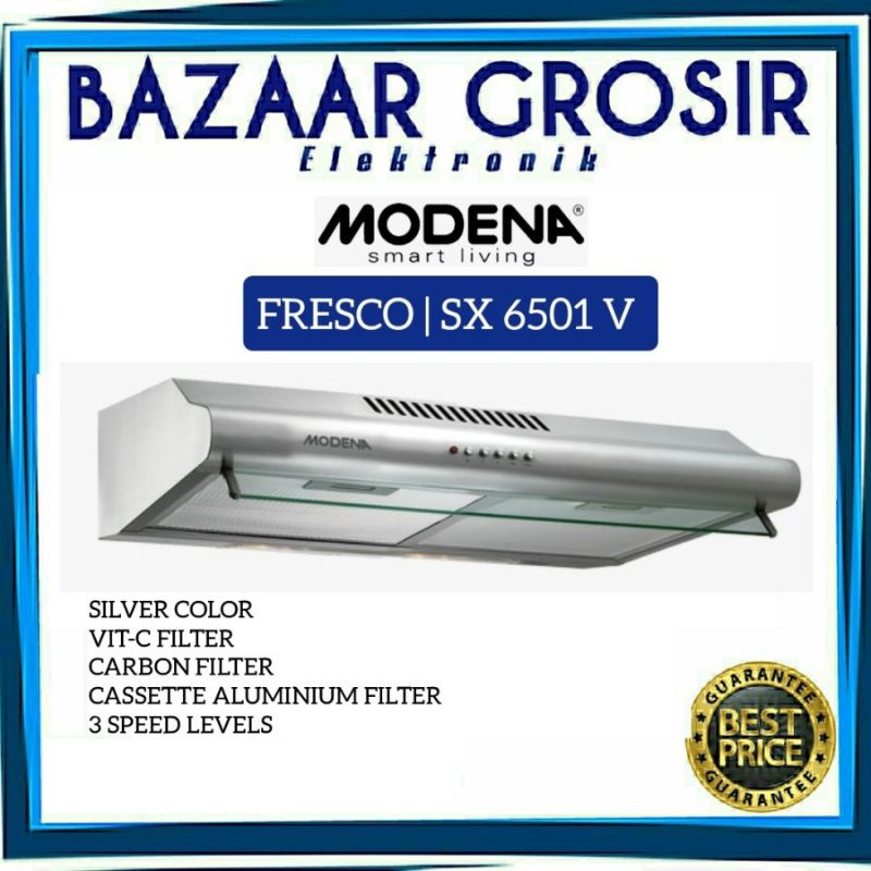 Jual COOKER HOOD MODENA PENGHISAP ASAP DAPUR 60 CM SX 6501 V SX6501V ...