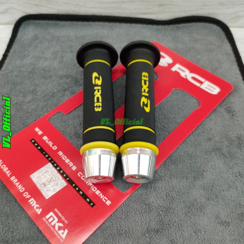 Handgrip sarung gas rcb hg 55 original rcb racing boy grip rcb racing boy red blue grey black yellow beat mio vario genio Scoopy fazzio revo supra khrisma vega Jupiter king mx handfat rcb original racing boy Malaysia