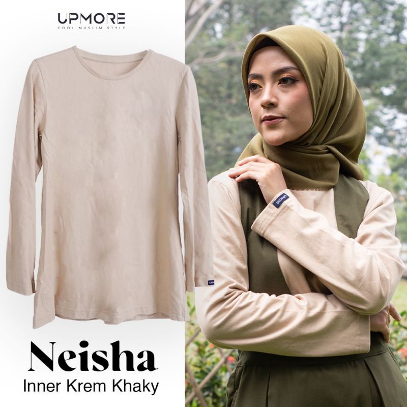 UPMORE NEISHA SET NEISHA OUTER ARMY NEISHA INNER KREM KHAKY CREAM KHAKI