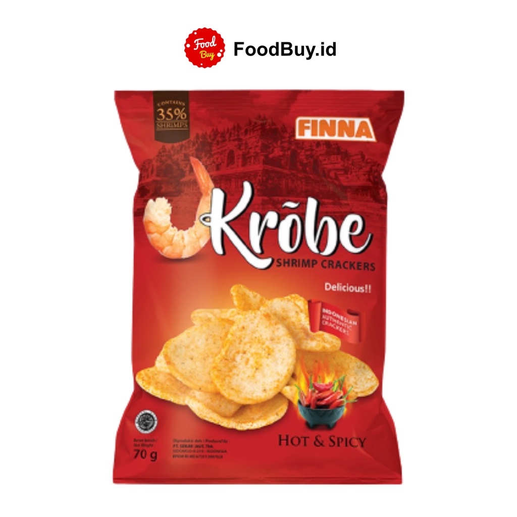 

Finna Krobe Shrimp Crackers Hot & Spicy 70 gr