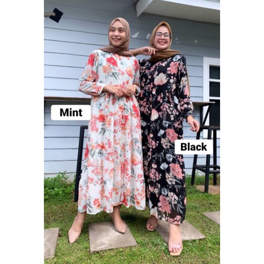 Long Dress Floral Import bkk | Dress Nagita Slavina