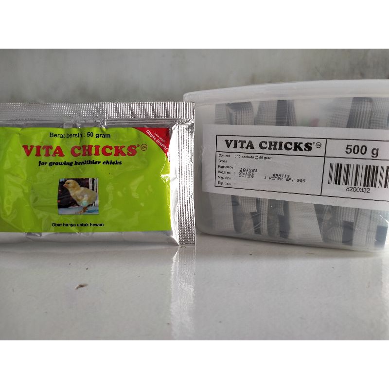 VITA CHICKS 5 Gram/50 Gram/100 Gram - For Growing Healthier Chicks