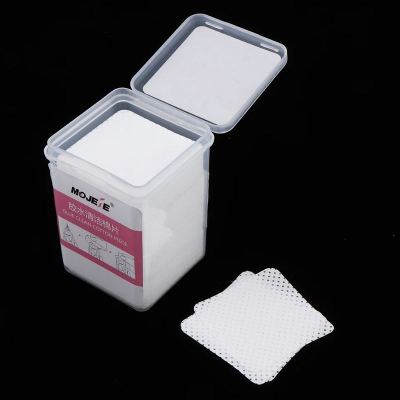 (1 Kotak) Cotton Wipes Remover Eyelash Glue / Tissue Pembersih Lem Eyelash Extention / Cotton Pads