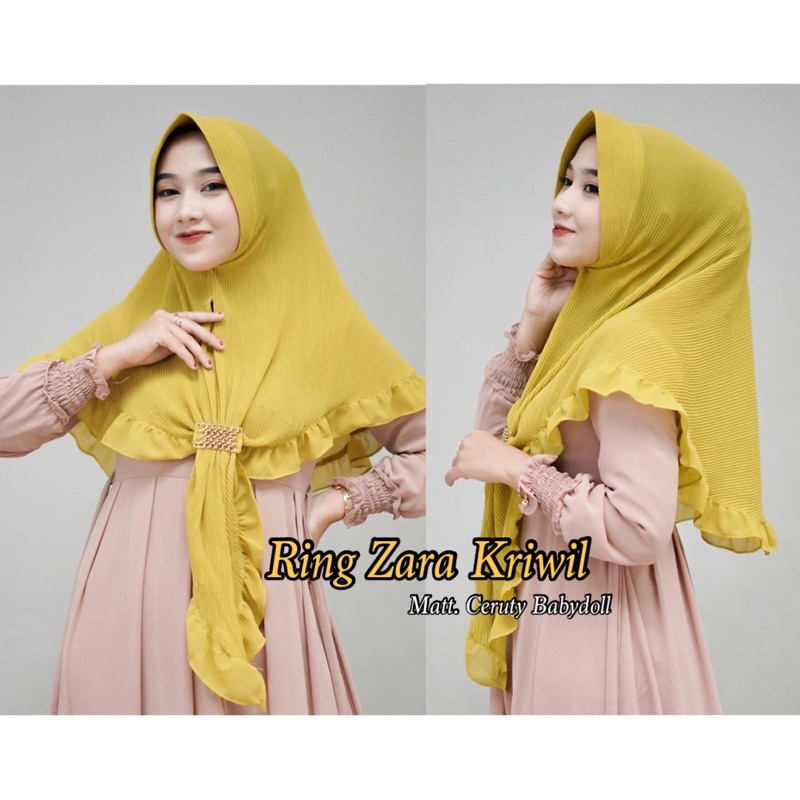 Hijab Instan RING ZARAA KRIWIL babydoll