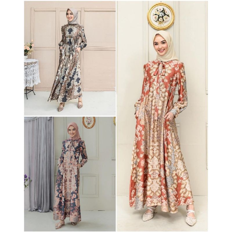 AVA DRESS TREASURE M, COSTAL GREY M WEARINGKLAMBY