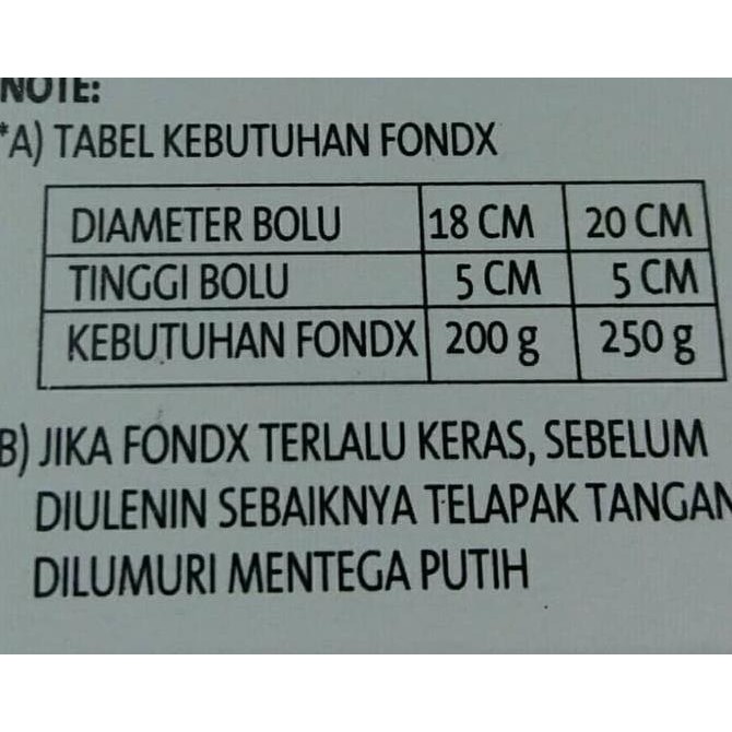 

Toko-Bahan-Kue- Fondant Putih Merk Donnica Repack 500 Gram Gula Dekor Bahan Hiasan Kue -Terlengkap-