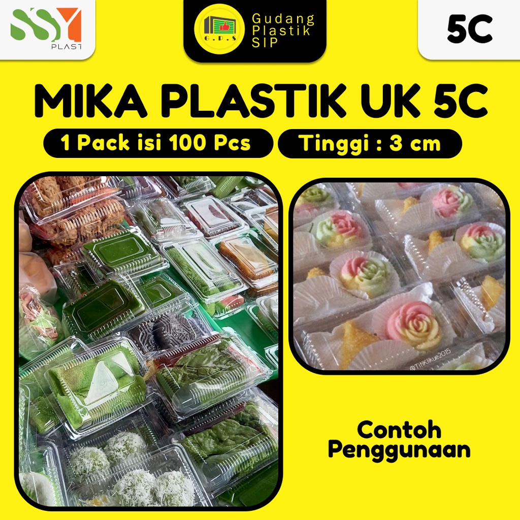 Mika Kue UK 5C Bening isi 100 / Food Grade