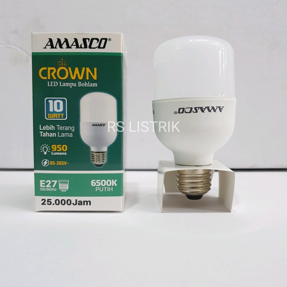 AMASCO CROWN LAMPU LED CAPSULE 10W CAHAYA PUTIH GARANSI 1 TAHUN