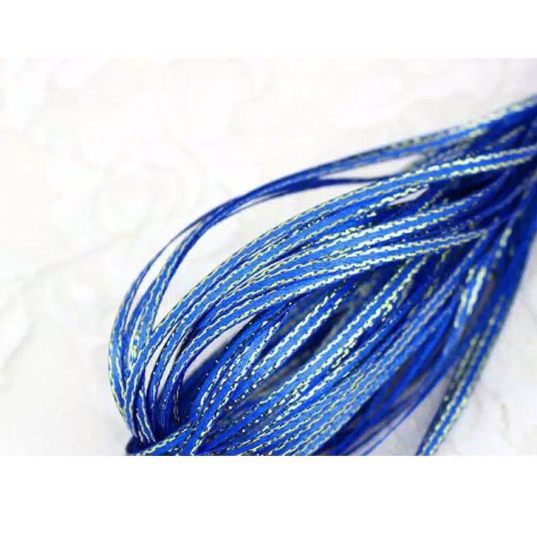 

TERLARIS 5 yard Pita satin list emas Imlek cny 3 mm pita Hampers (pita kado)