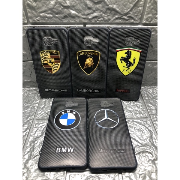 Soft Case Carbon Samsung A7 2016 karakter logo mobil