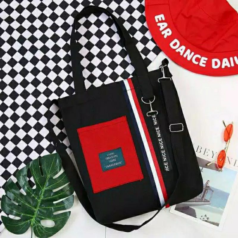 Tote Bag Wanita Simple Stylist Style SB LOVA PREMIUM BAYAR DITEMPAT