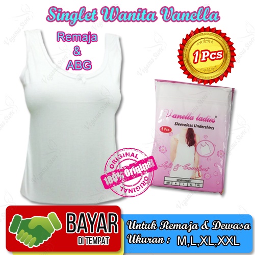 Tanktop &amp; kamisol/Singlet Wanita Remaja dan Dewasa kaos dalam Vanella Tanktop ABG-Vegasus Store(COD)