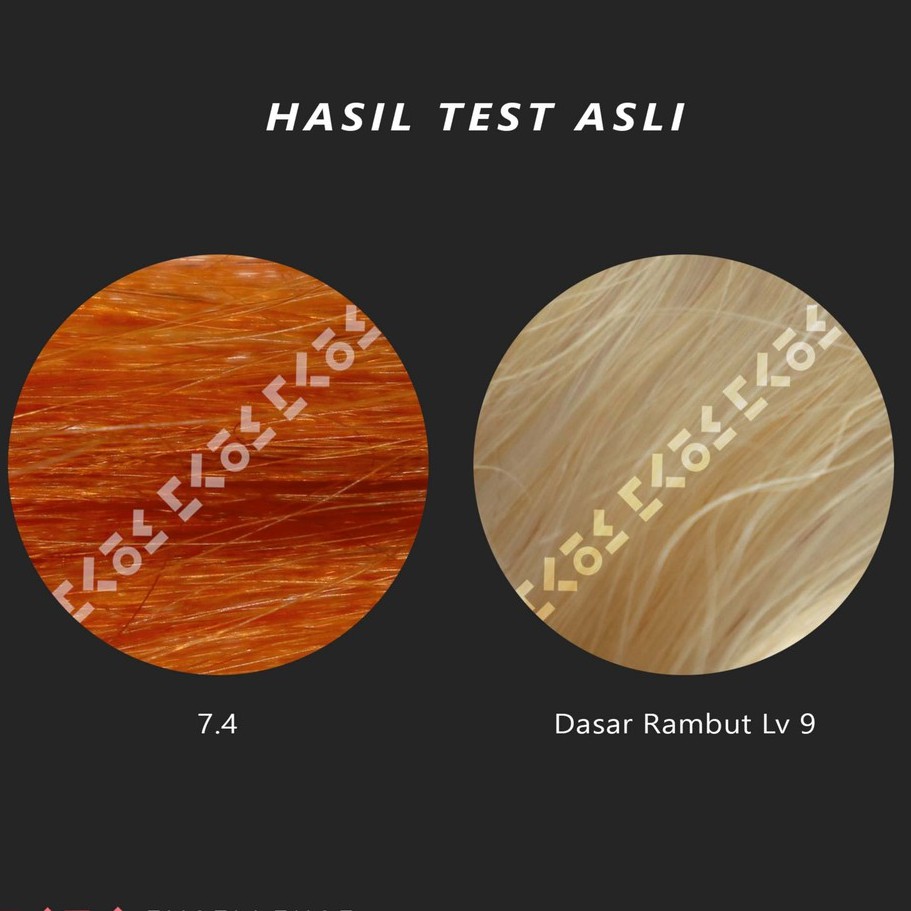 EXCELLENCE 7.4 hair color cream / cat rambut orange oranye