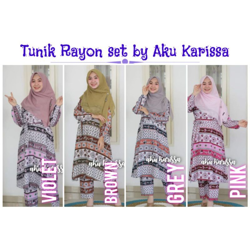 Tunik Rayon Set by Aku Karissa