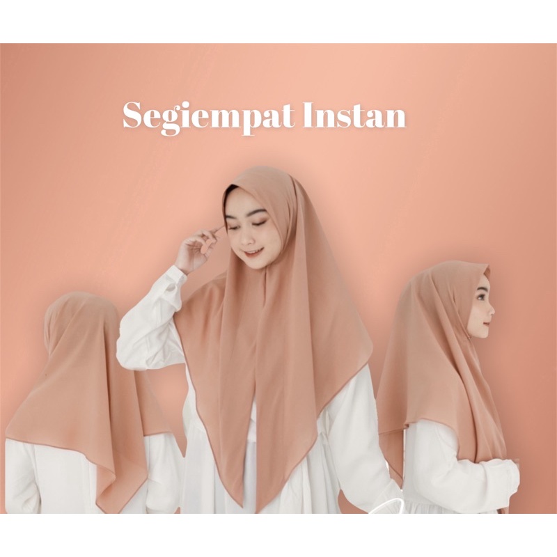 Segiempat Instan Diamond / Segiempat Diamond / Instan Diamond / Square Diamond / Dialy Hijab