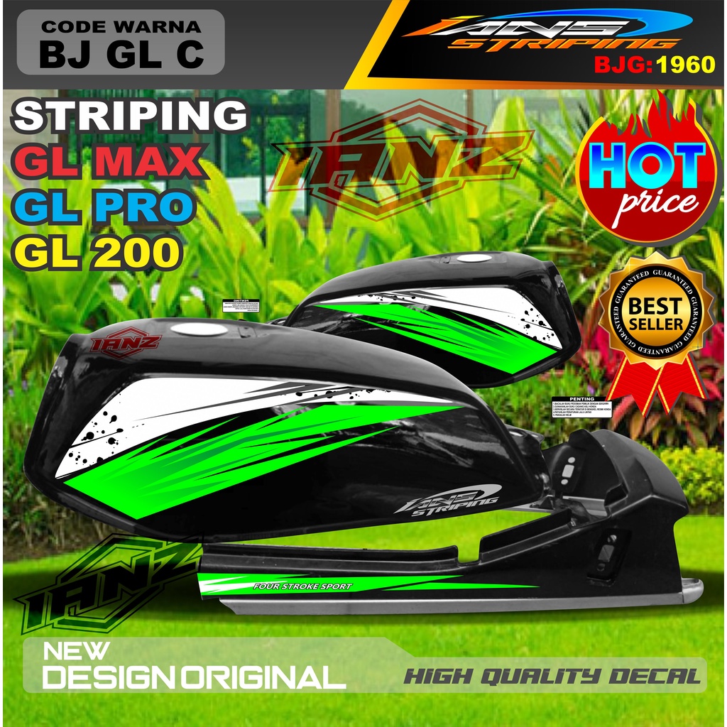 STIKER VARIASI MOTOR GL MAX GL PRO GL 100 / STRIPING MOTOR GL TERBARU / STIKER MOTOR TERMURAH / STRIPING GL MAX / STIKER GL PRO / STIKER MOTOR