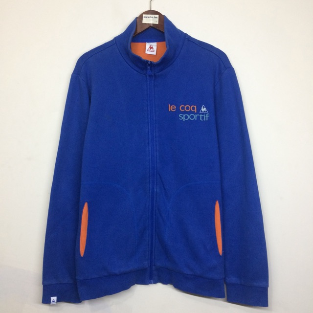 Zipper Sweater Le Coq Sportif Blue Orange Second