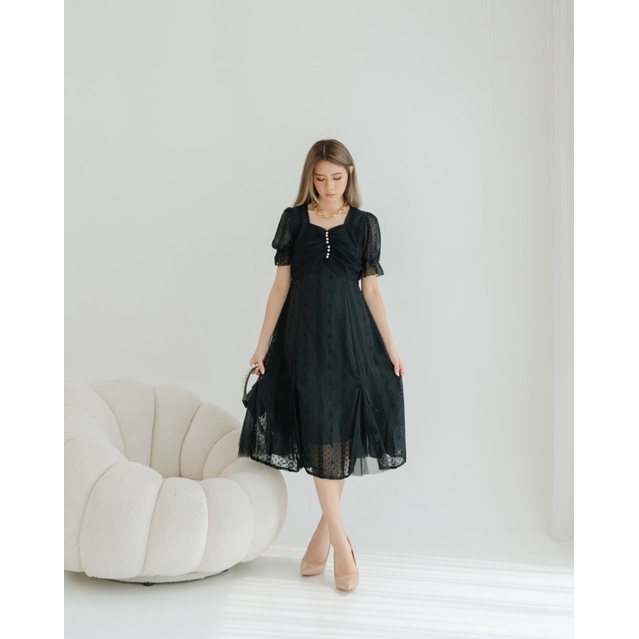 [ LittleBigCloth ] Crystal Midi Dress // Korean Dress Bigsize Dress Midi Dress