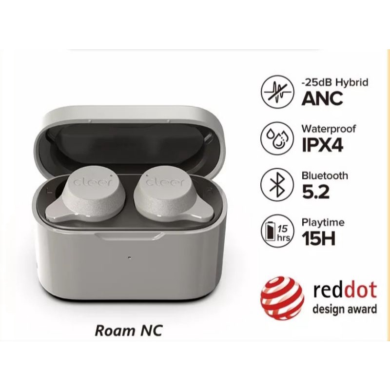 Cleer Roam NC TWS Earbuds BT 5.2 QCC3046 APTX Adaptive Hybrid ANC IPX4