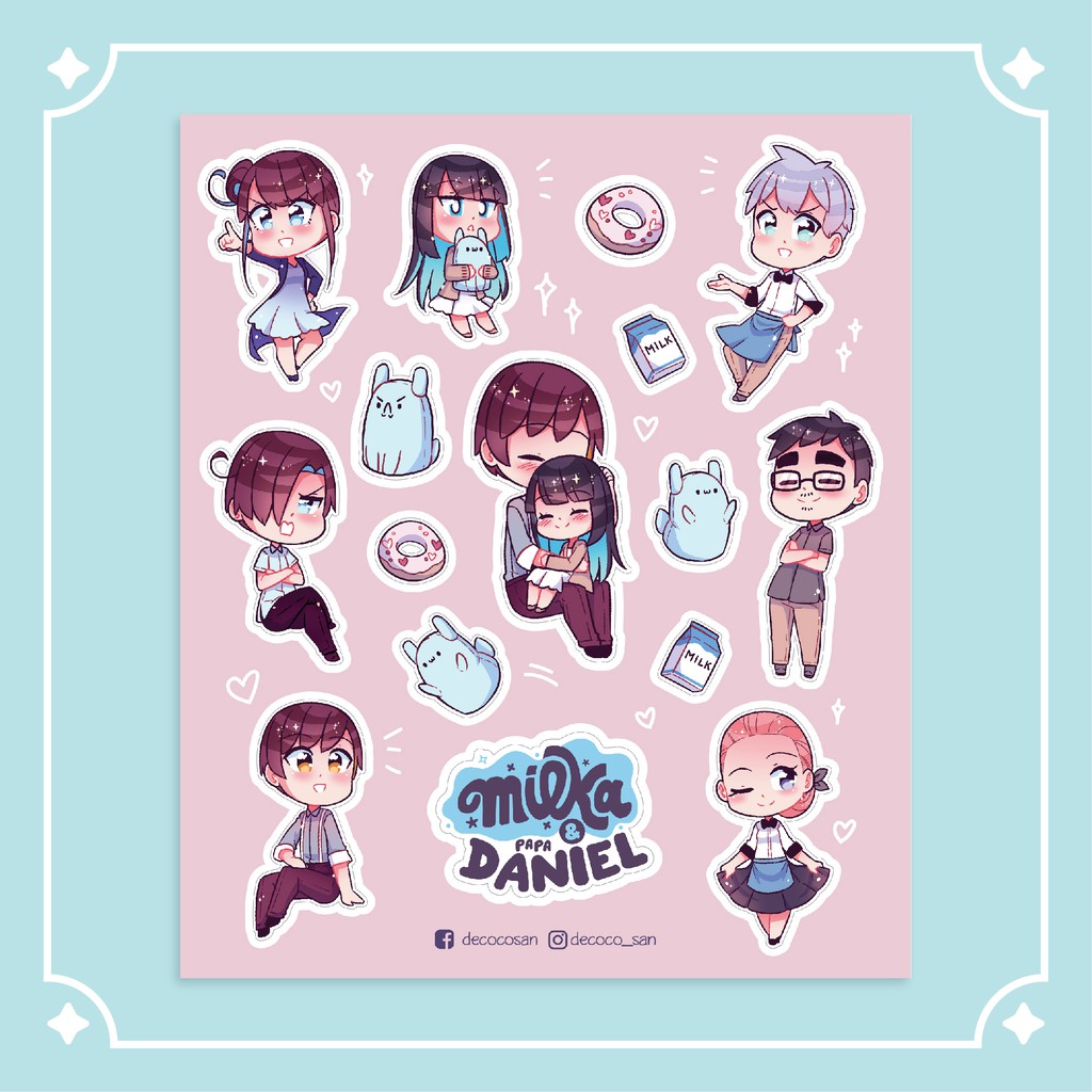 

Stiker Lembaran Milka & Papa Daniel