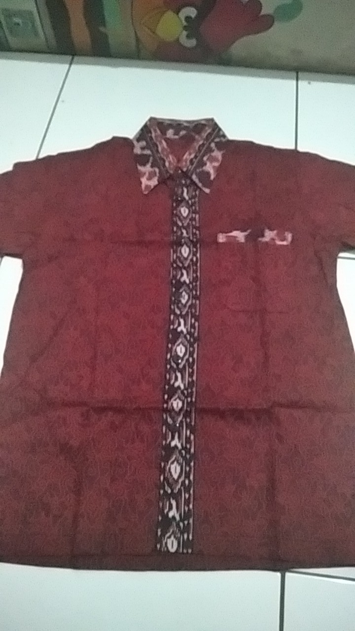 Batik Anak Laki Laki Size Terlengkap Motif Mega Mendung Merah