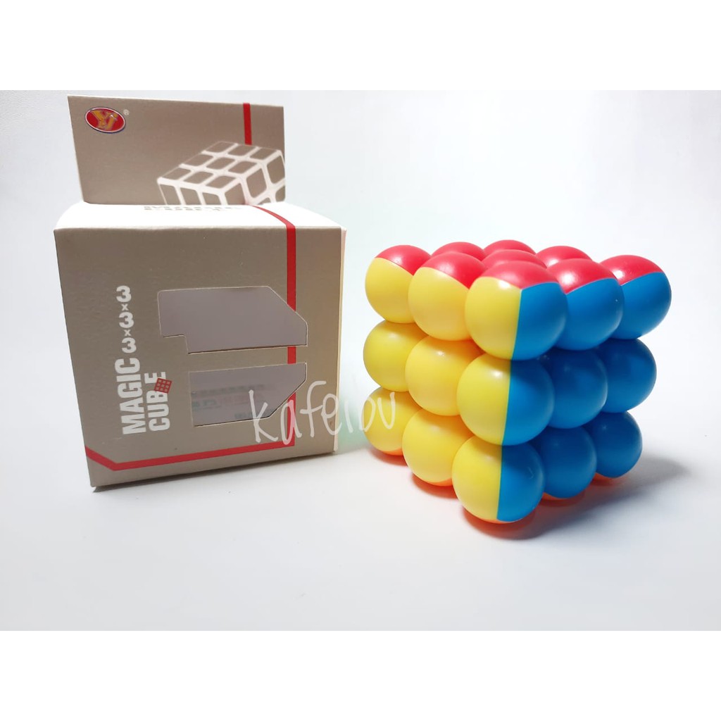 Rubik 3x3 Bulat Rubik YJ model bulat Magic Cube YongJun