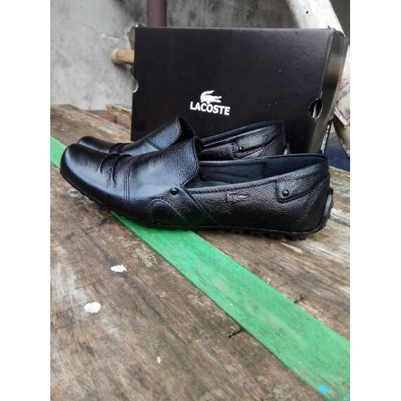 Sepatu Lacoste kasual pria sepatu kulit pria pantofel#sepatupantofel#sepatupria#sepatukerja #lacoste