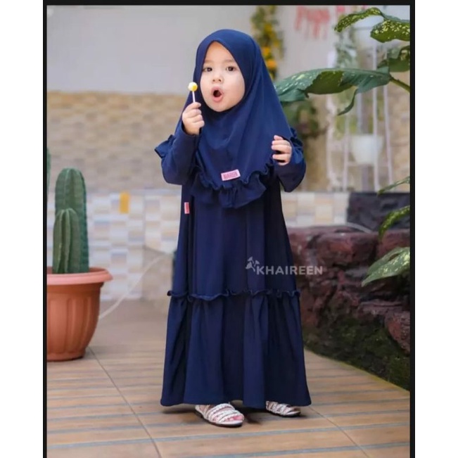 GAMIS ANAK MOTIF AIRA POLOS / GAMIS POLOS ANAK ANAK 2 SAMPAI 6 TAHUN