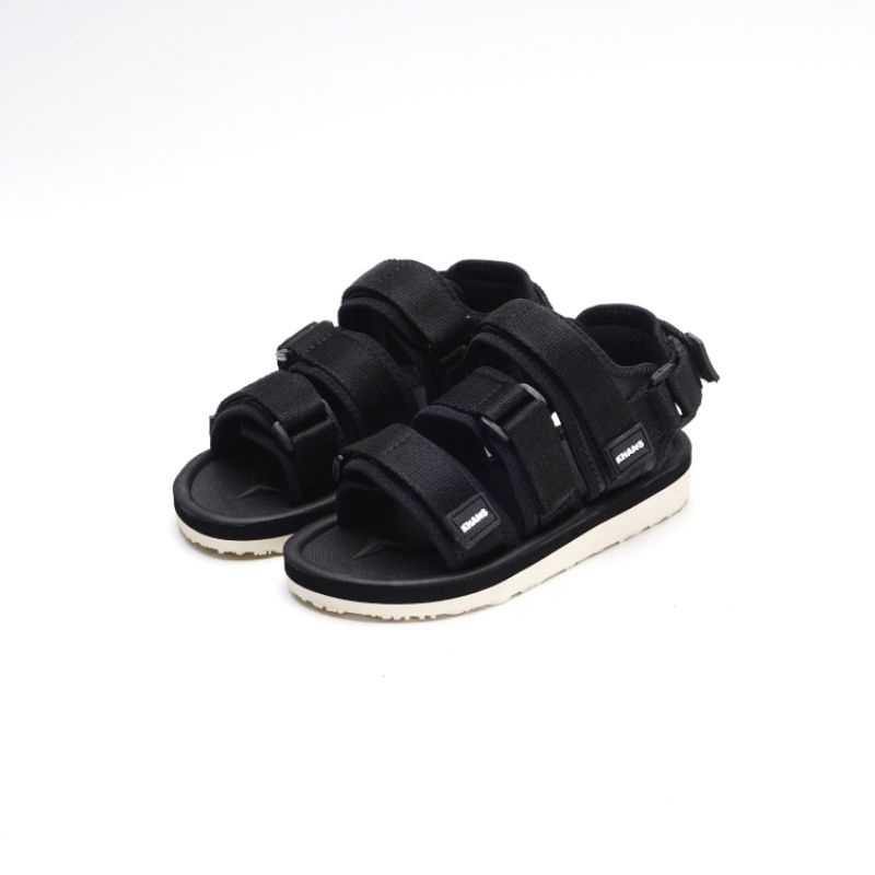 KHANS - Sandal Gunung Anak casual laki laki perempuan  - Rich White Black original