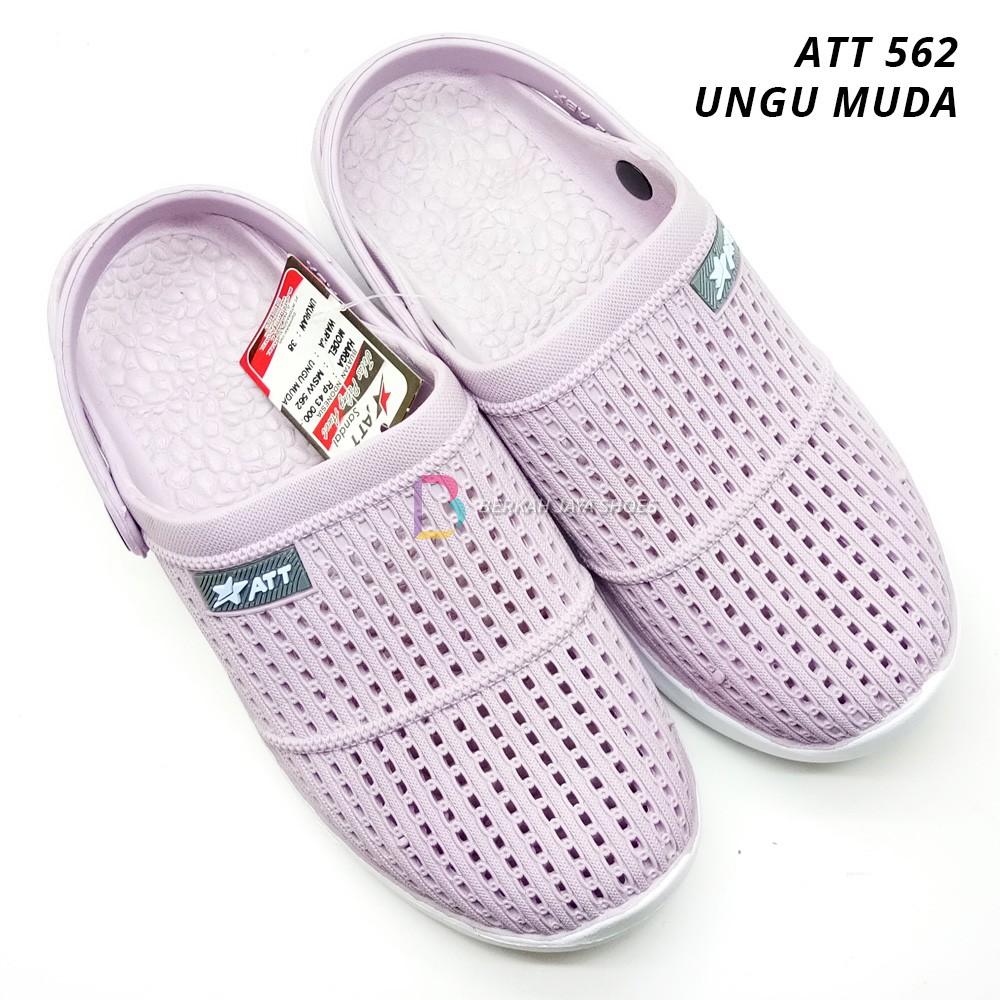 Sandal Sepatu Karet Wanita - Sepatu Sandal Karet Wanita ATT MSW 562 Anti Air &amp; Anti Slip