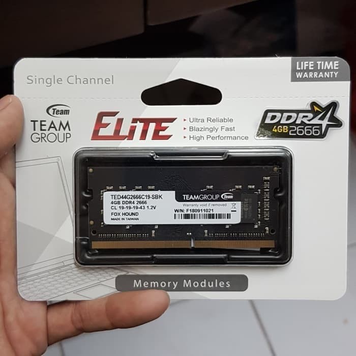 Team Elite Sodimm DDR4 2666 4GB - Ram Laptop