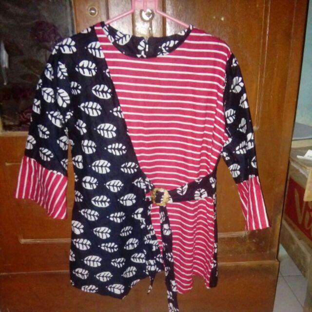 Atasan Batik Dolby Dolbi Dobby Doby Tenun Sutra Tulis Halus Katun Atbm Baron ,sarombit Atasan