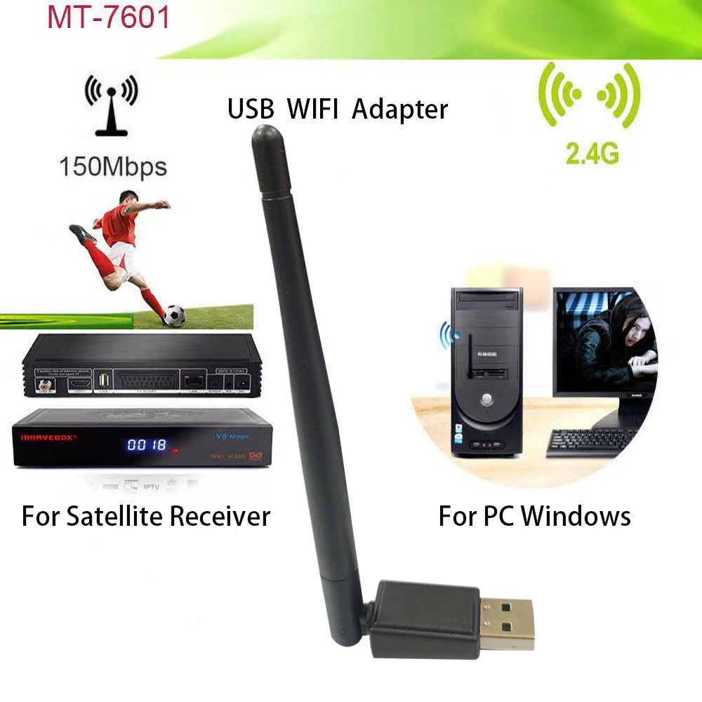 Dongle Wifi Set Top Box STB Luby Advance Welhome Antena USB STB Wireless MT7601 MT 7601 Receiver