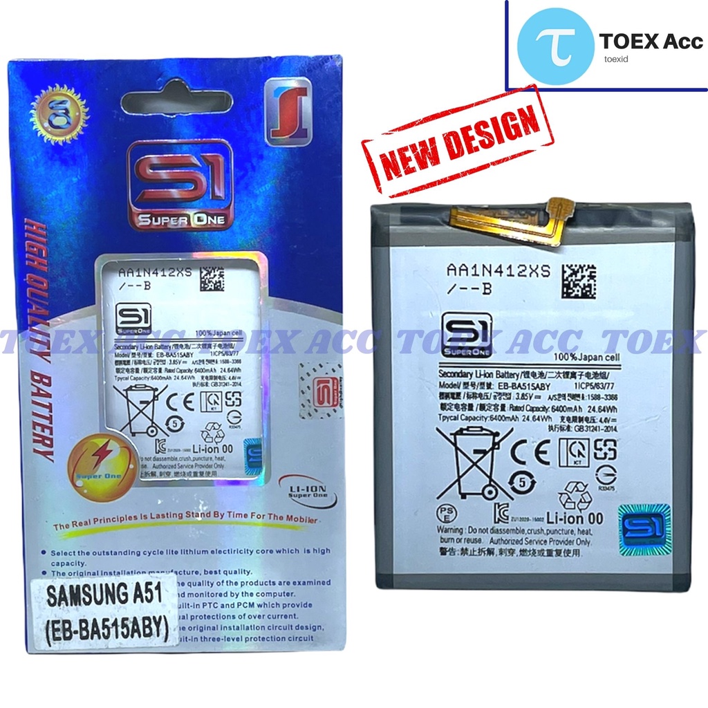 Baterai for Samsung A51 - A515 A515F - Battery Double Power Super One