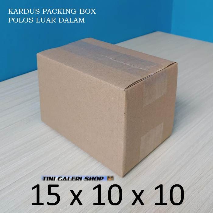 

Kardus Packing Box Uk.15x10x10cm Polos Luar Dalam-Kardus Baru