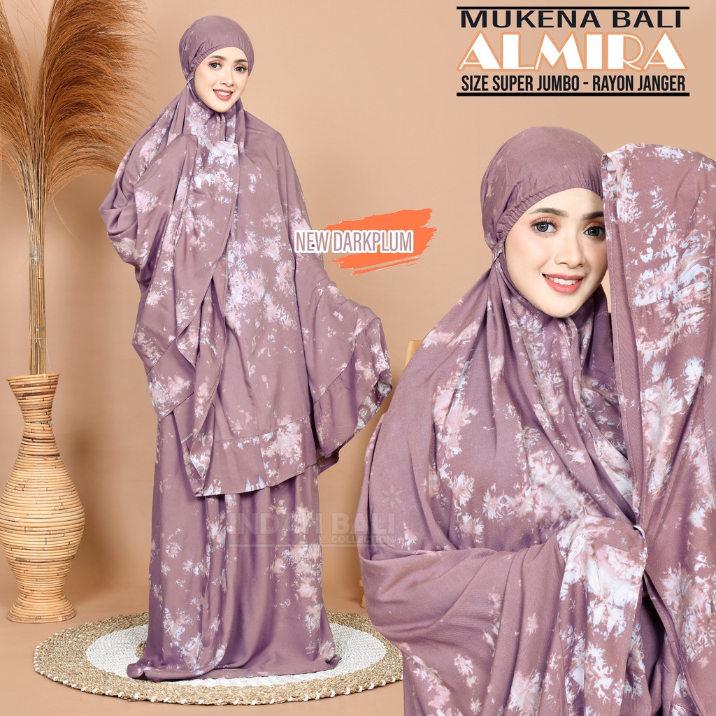 Mukena Bali Smoke tie dye Almira super jumbo