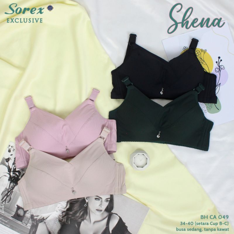 Sorex Bra CA 049 bh tanpa kawat 34-40 cup B busa (Shena)