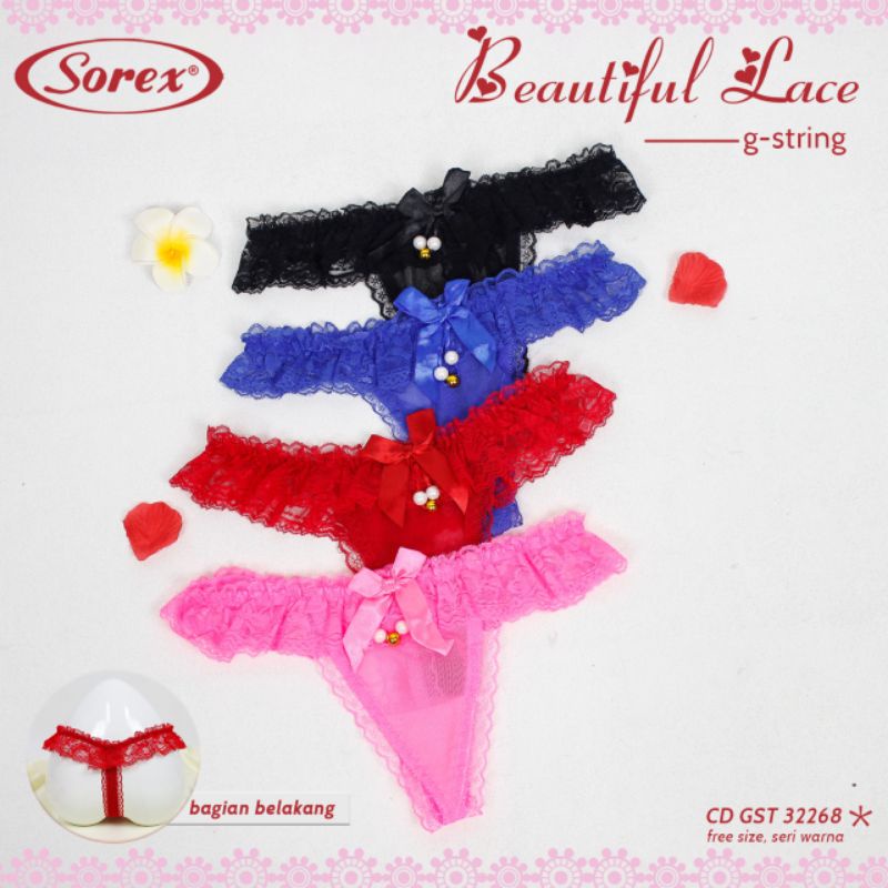 Sorex G-string sexy look GST 32264 32268 32270 celana dalam.wanita