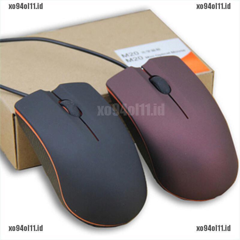 (XO &amp; Cod) M20 Mouse Optikal Kabel USB 2.0 Permukaan Frosted Untuk Komputer