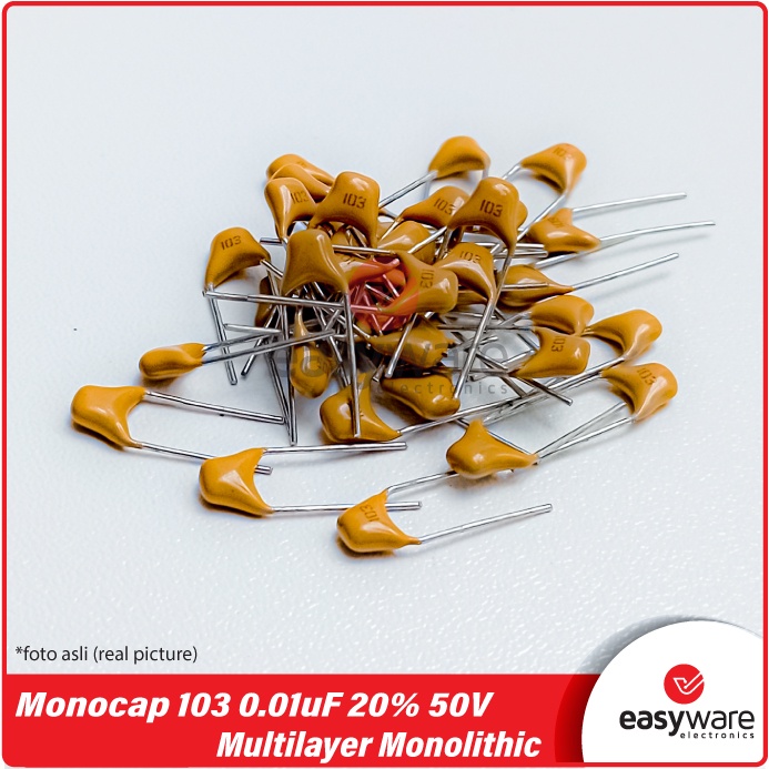 Capacitor Monocap 10N 103 0.01uF  50V Multilayer Monolithic Ceramic Capacitor 5.08mm