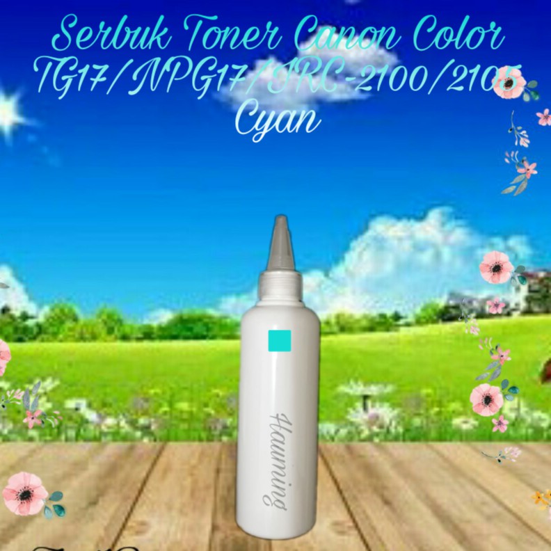 Serbuk Toner Canon NPG17 NPG 17 TG17 TG 17 IR C2100 C2105 IRC 2100 2105 IR2100 IR2105 Cyan 1x Isi