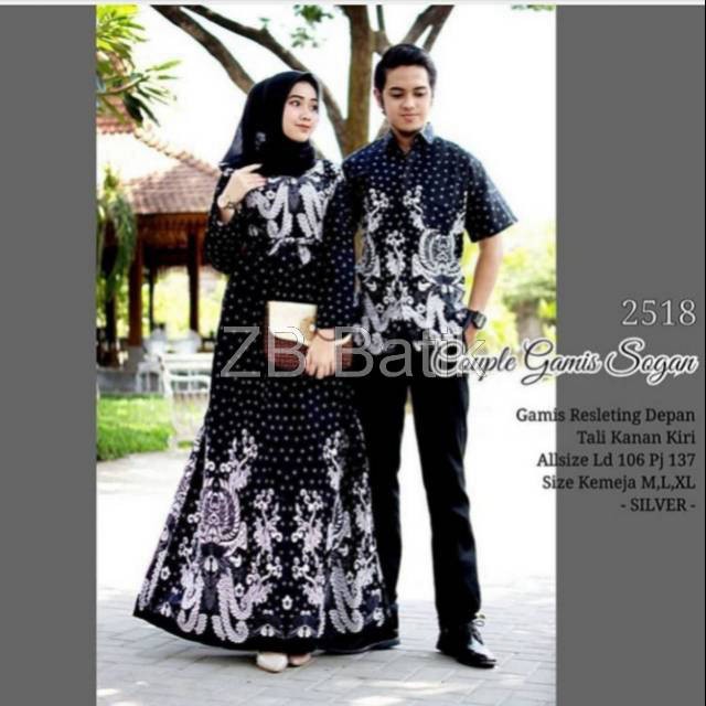 ZB Batik - Maura Couple - Sania Ruffle Batik Couple Ori Ndoro Jowi Garansi Termurah Shopee