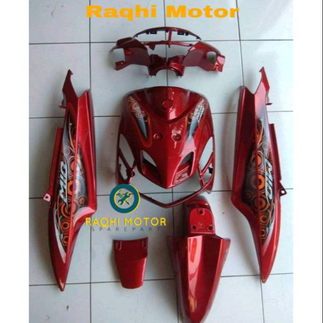 Body Halus Mio Smile Merah / Full Body Halus Yamaha Mio Smile