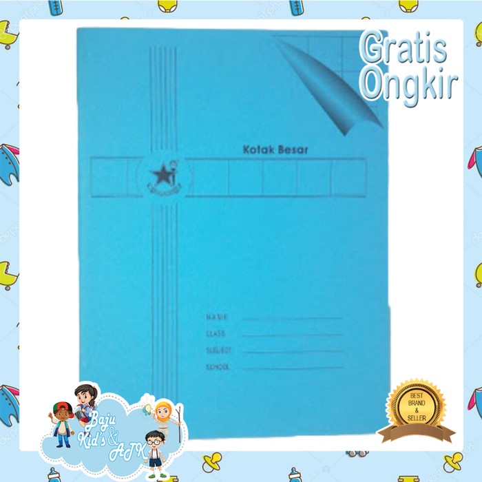 

CODES0X-84 Buku Tulis Kotak Besar Mandarin / Alphabet Bintang Obor isi 38 lembar