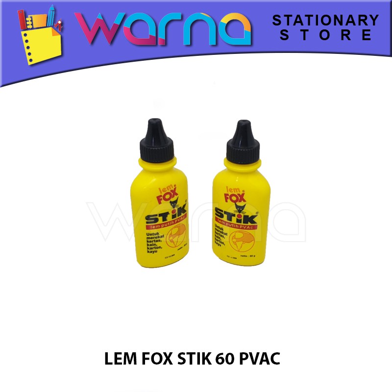 

LEM FOX STIK/LEM FOX PUTIH 60 gr PVAC