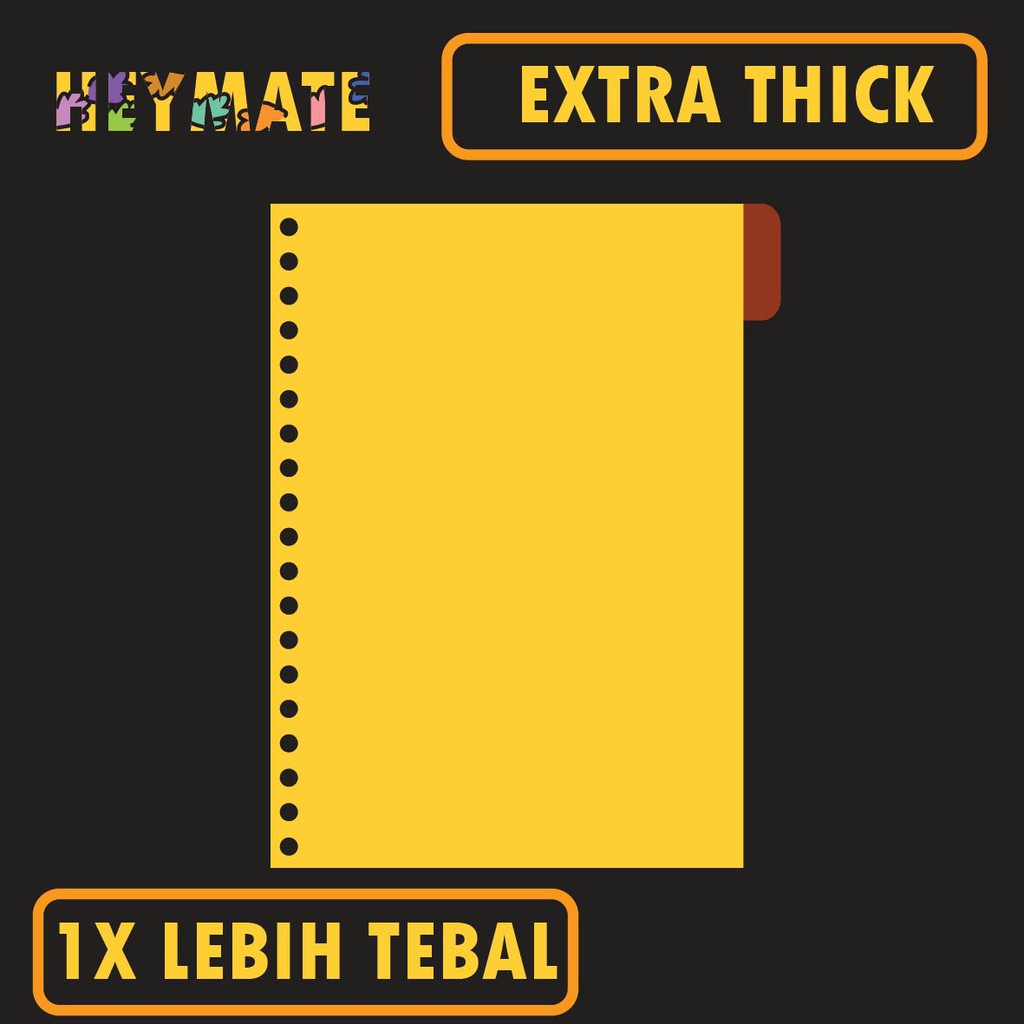 

[EXTRA THICK] B5 26 Ring Pembatas Binder / Binder Divider Kertas Loose Leaf Tebal