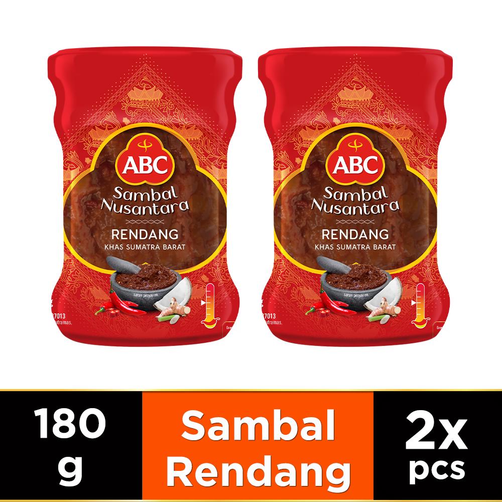 Jual Abc Sambal Nusantara Rendang 180 G Twin Pack Shopee Indonesia