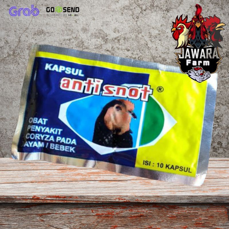 ANTI SNOT Kapsul Obat Snot Corisa Ayam Bebek 10 Kapsul